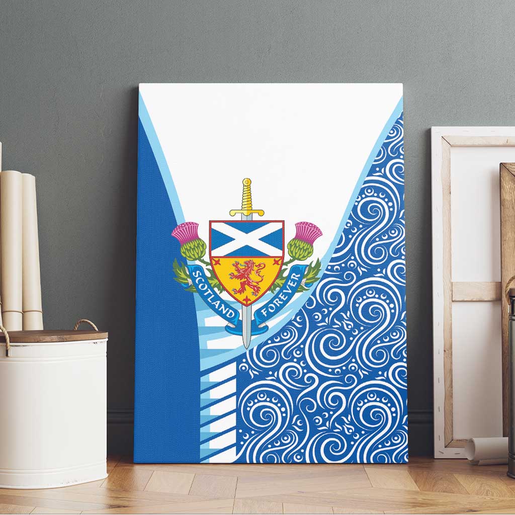 Scotland Forever Canvas Wall Art Thistle Lion Rampant