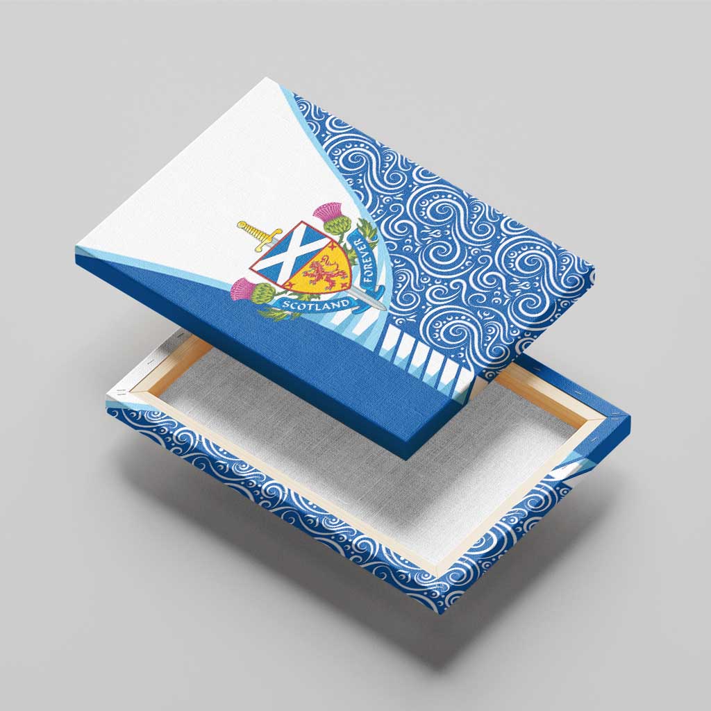 Scotland Forever Canvas Wall Art Thistle Lion Rampant