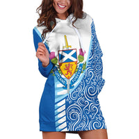 Scotland Forever Hoodie Dress Thistle Lion Rampant