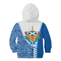 Scotland Forever Kid Hoodie Thistle Lion Rampant