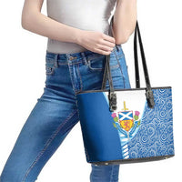 Scotland Forever Leather Tote Bag Thistle Lion Rampant