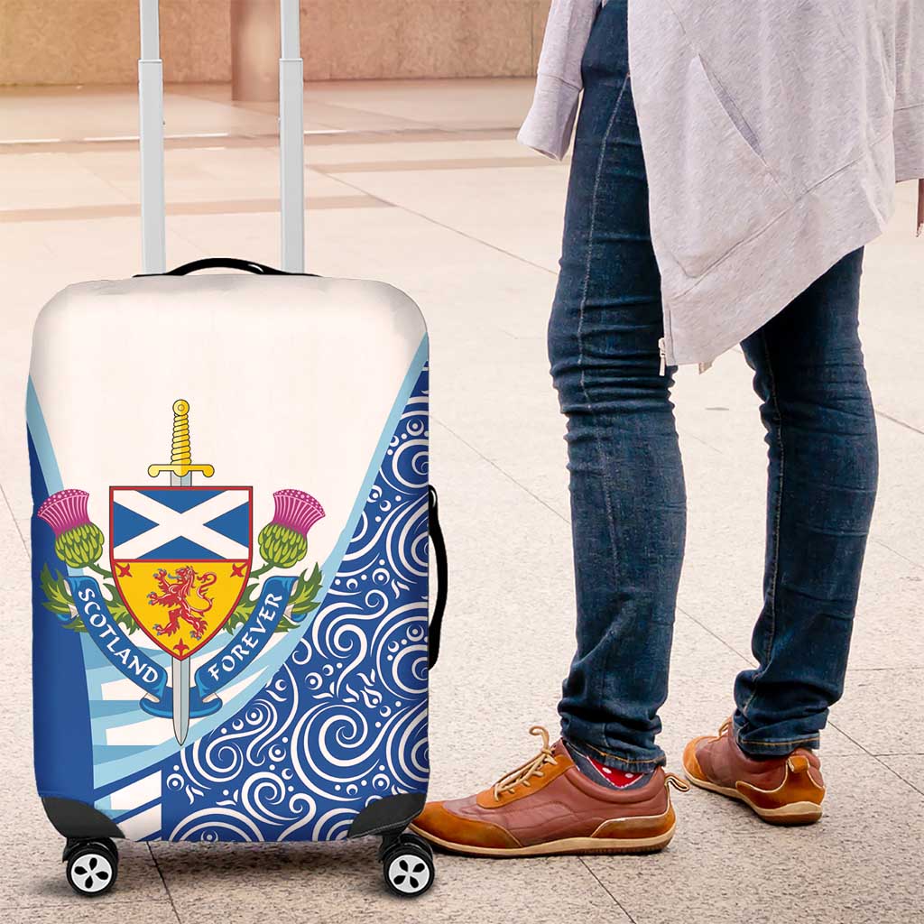 Scotland Forever Luggage Cover Thistle Lion Rampant