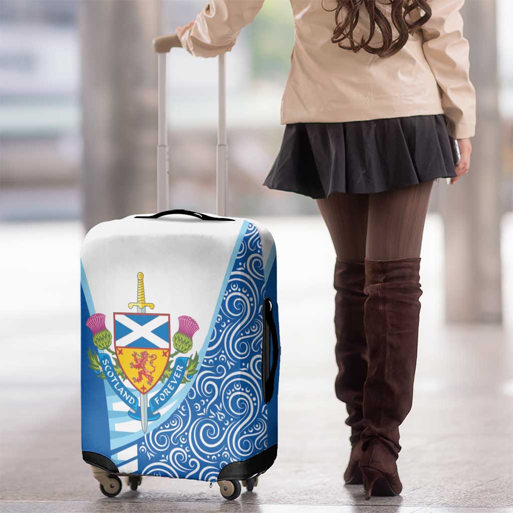 Scotland Forever Luggage Cover Thistle Lion Rampant