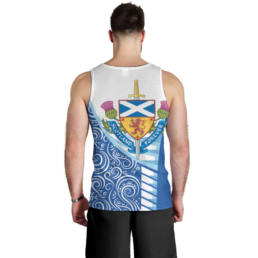 Scotland Forever Men Tank Top Thistle Lion Rampant