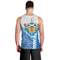 Scotland Forever Men Tank Top Thistle Lion Rampant