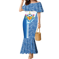 Scotland Forever Mermaid Dress Thistle Lion Rampant