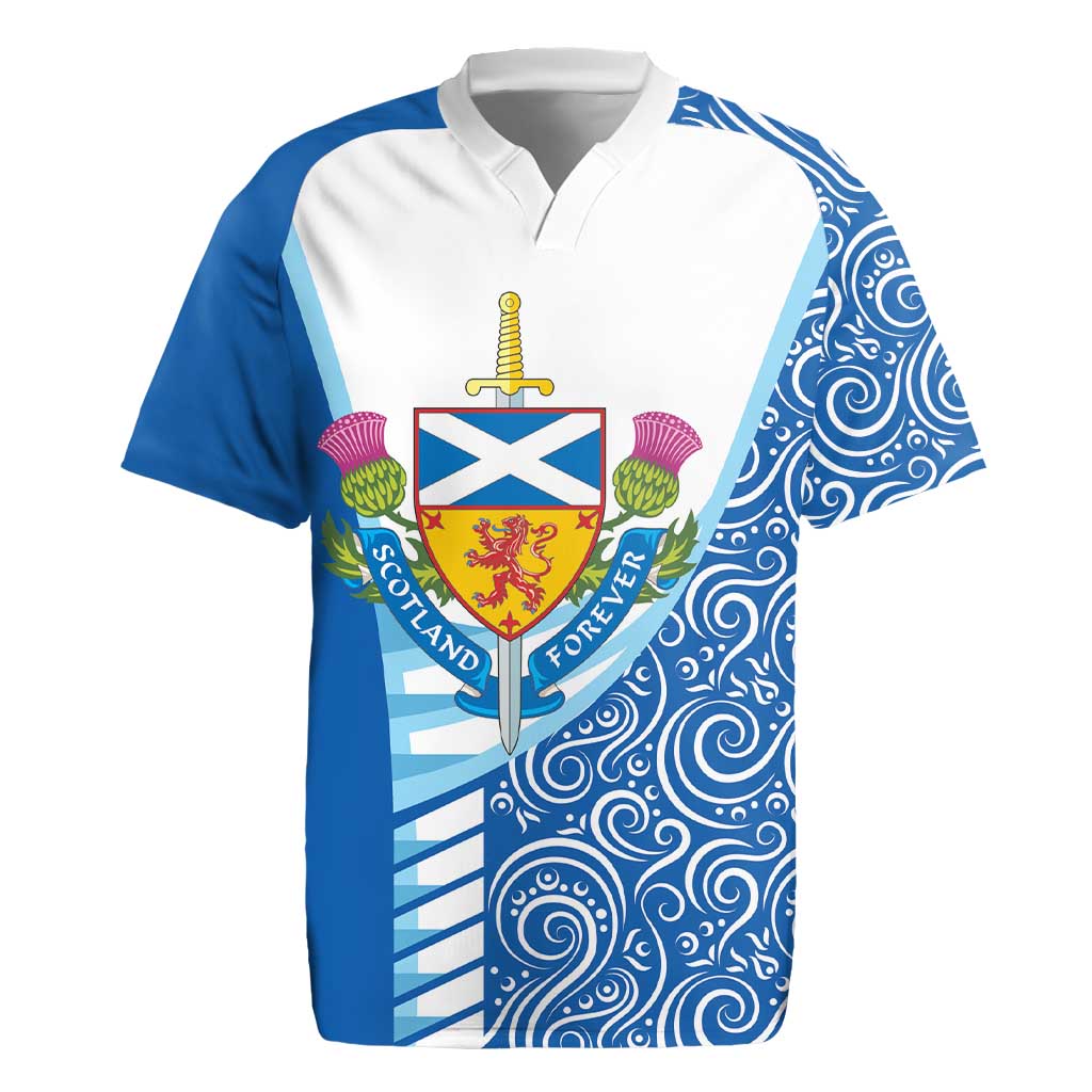 Scotland Forever Rugby Jersey Thistle Lion Rampant - Wonder Print Shop
