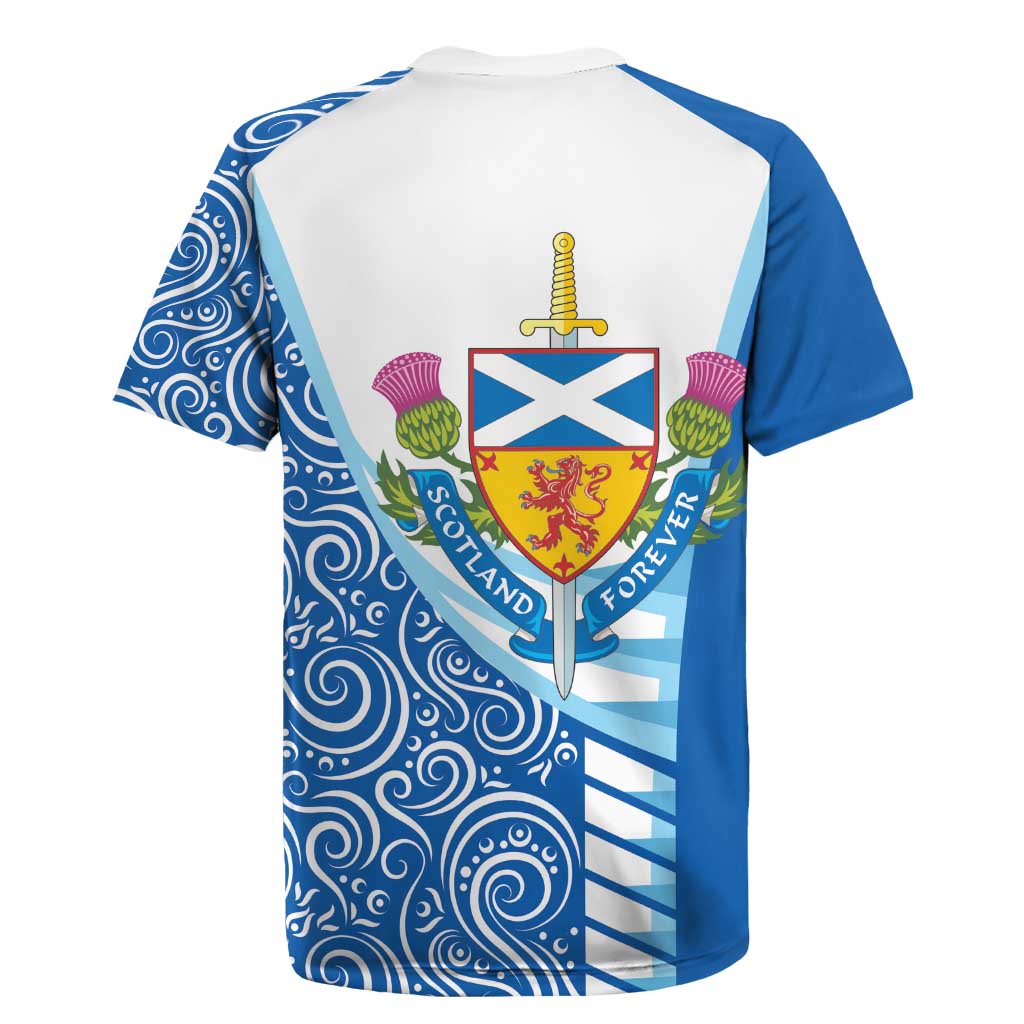 Scotland Forever Rugby Jersey Thistle Lion Rampant - Wonder Print Shop