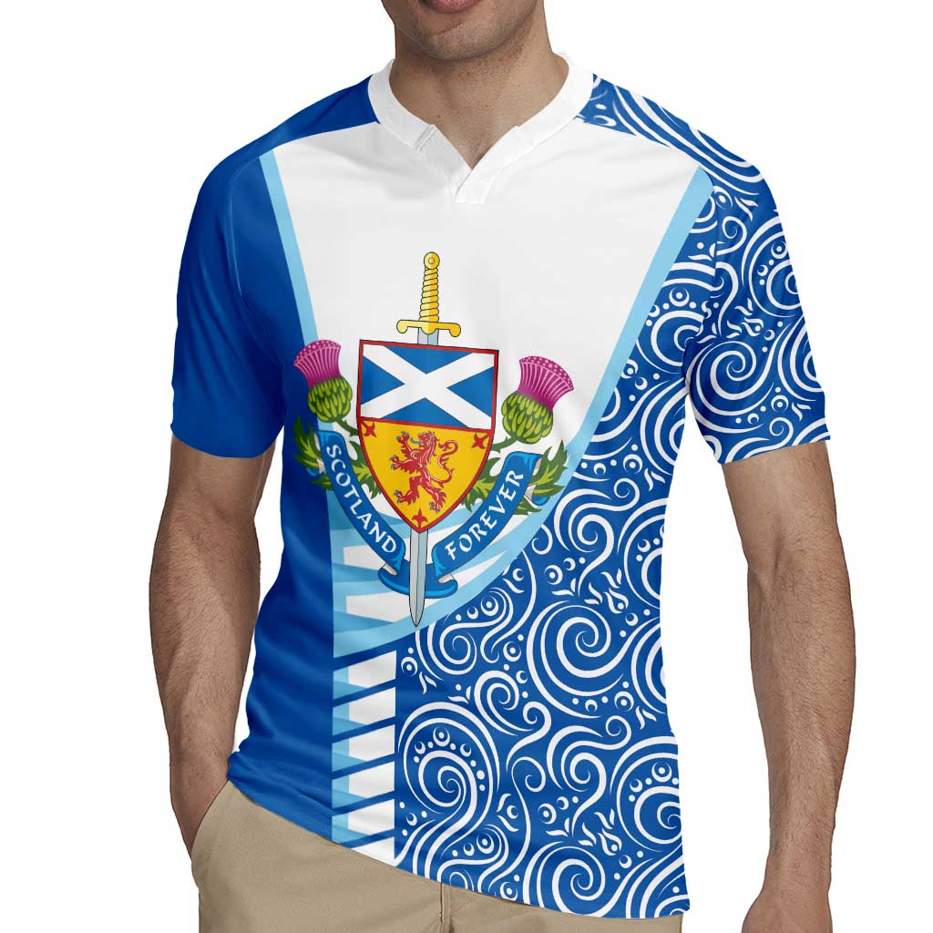 Scotland Forever Rugby Jersey Thistle Lion Rampant - Wonder Print Shop