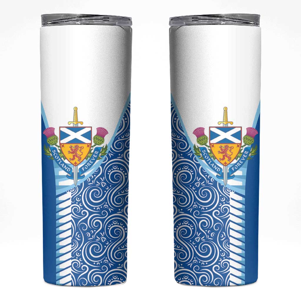 Scotland Forever Skinny Tumbler Thistle Lion Rampant