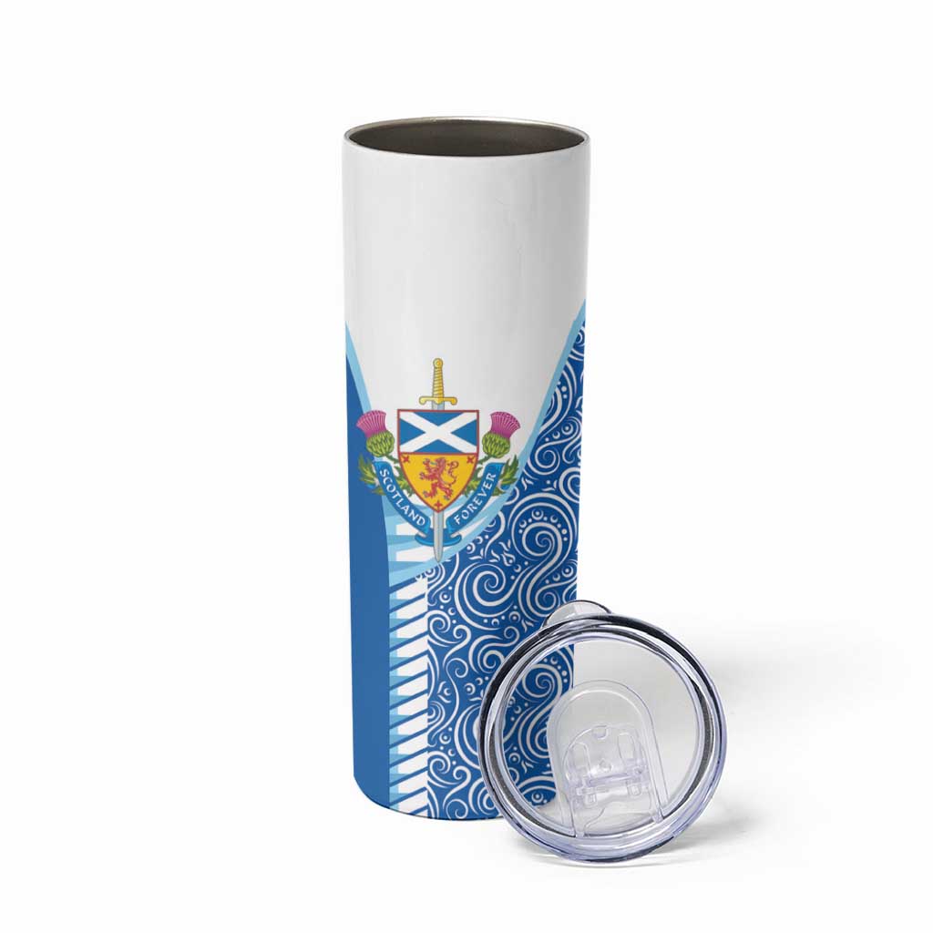 Scotland Forever Skinny Tumbler Thistle Lion Rampant