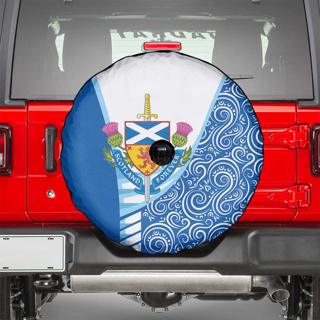 Scotland Forever Spare Tire Cover Thistle Lion Rampant - Wonder Print Shop