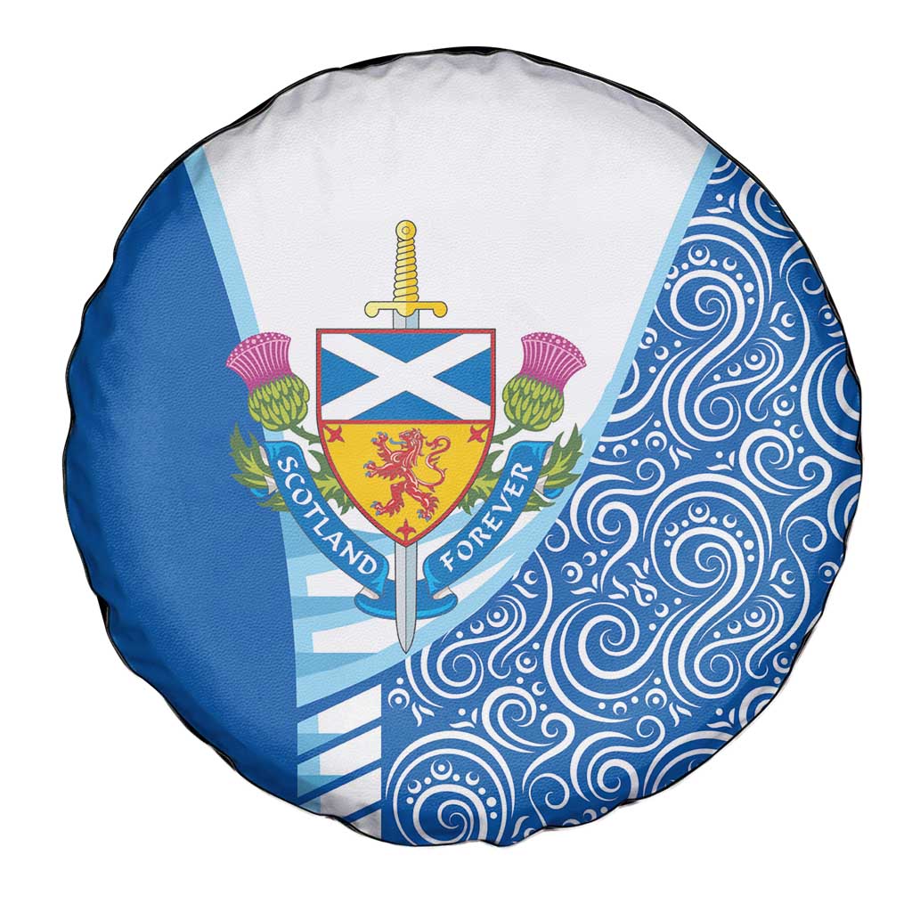Scotland Forever Spare Tire Cover Thistle Lion Rampant - Wonder Print Shop