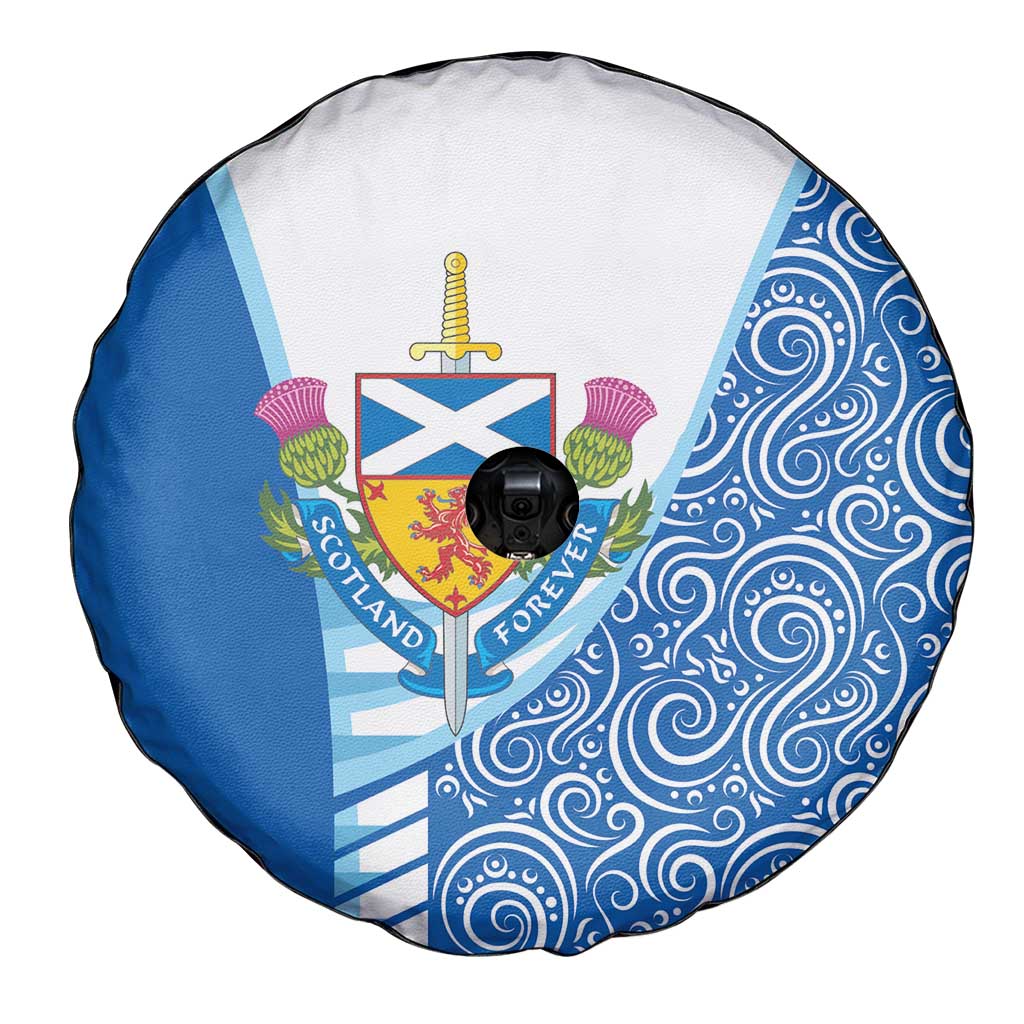 Scotland Forever Spare Tire Cover Thistle Lion Rampant - Wonder Print Shop