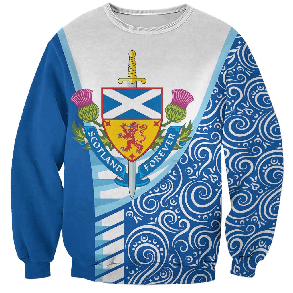 Scotland Forever Sweatshirt Thistle Lion Rampant - Wonder Print Shop