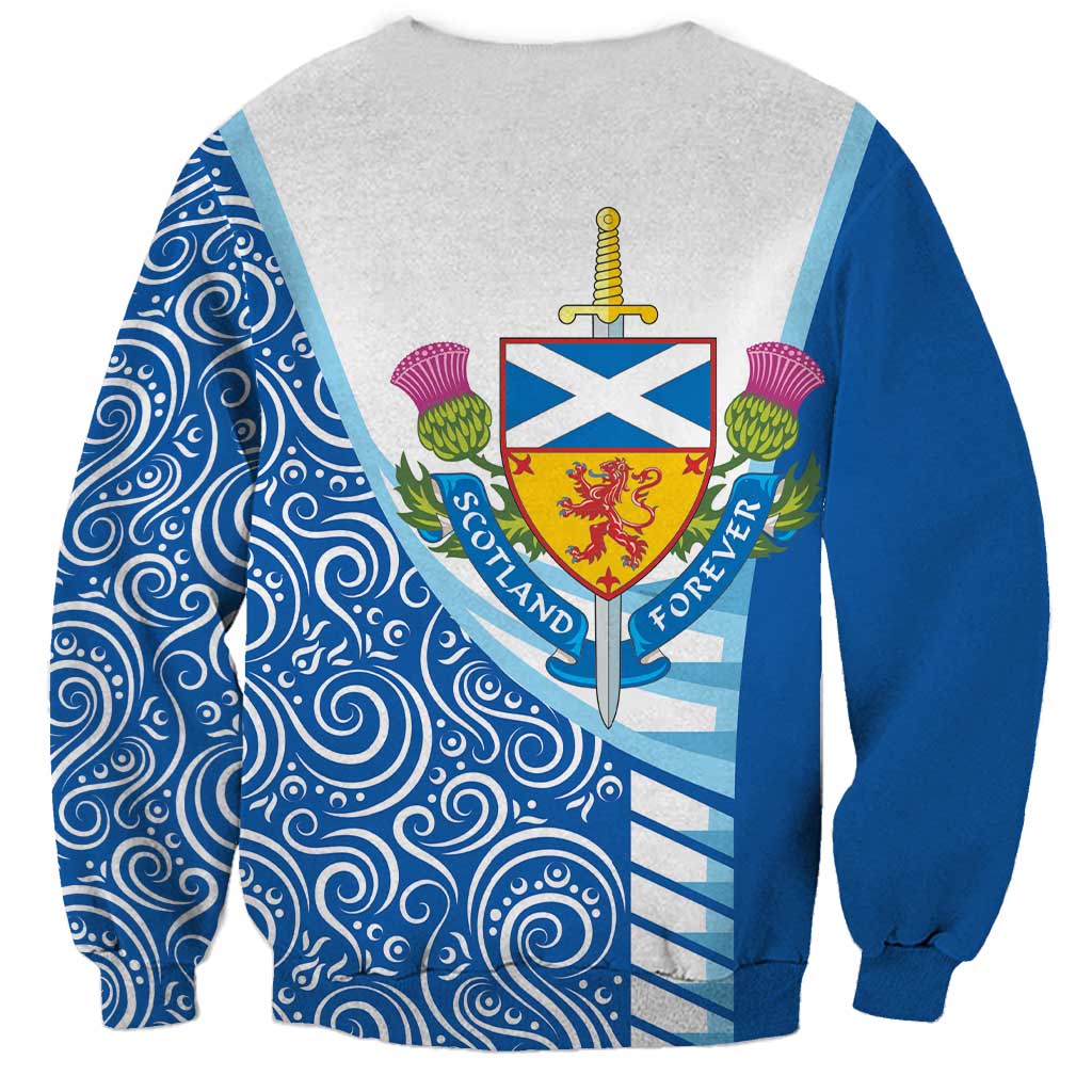 Scotland Forever Sweatshirt Thistle Lion Rampant - Wonder Print Shop