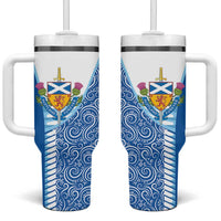 Scotland Forever Tumbler With Handle Thistle Lion Rampant