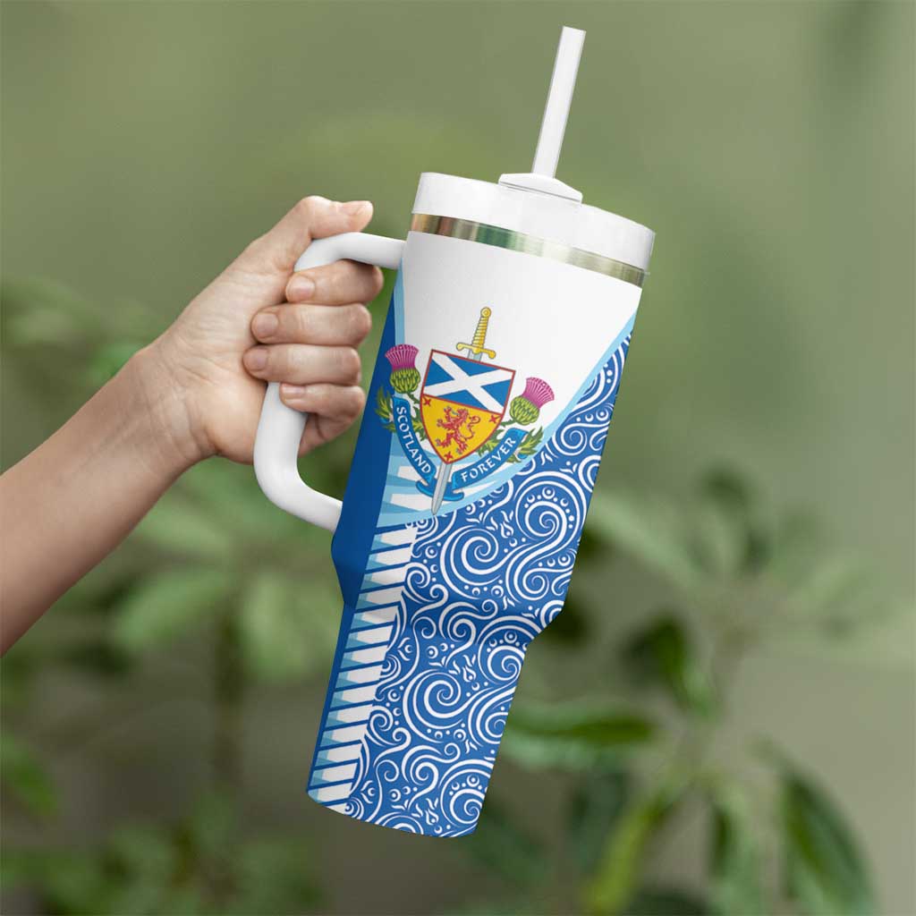 Scotland Forever Tumbler With Handle Thistle Lion Rampant