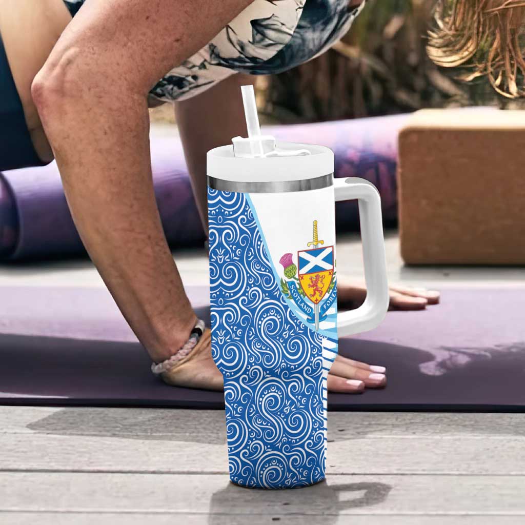 Scotland Forever Tumbler With Handle Thistle Lion Rampant