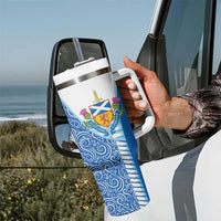 Scotland Forever Tumbler With Handle Thistle Lion Rampant