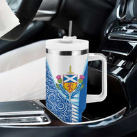 Scotland Forever Tumbler With Handle Thistle Lion Rampant