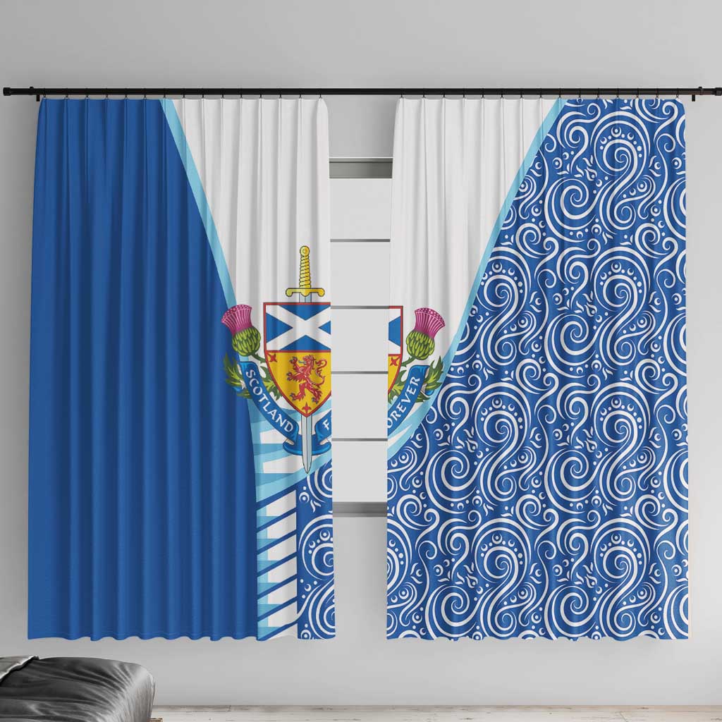 Scotland Forever Window Curtain Thistle Lion Rampant - Wonder Print Shop