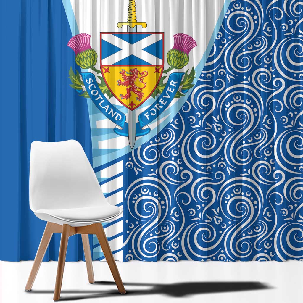 Scotland Forever Window Curtain Thistle Lion Rampant - Wonder Print Shop