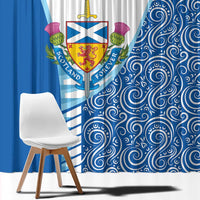 Scotland Forever Window Curtain Thistle Lion Rampant - Wonder Print Shop