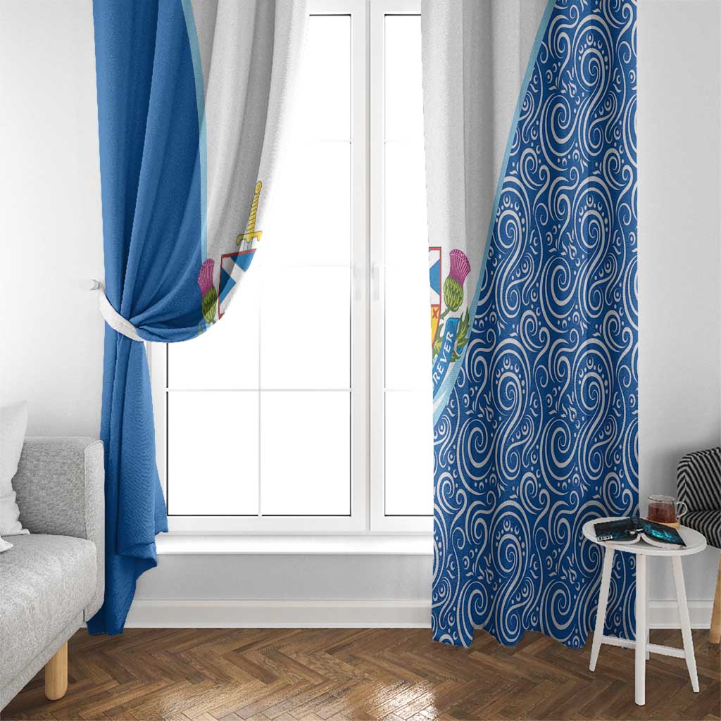 Scotland Forever Window Curtain Thistle Lion Rampant - Wonder Print Shop