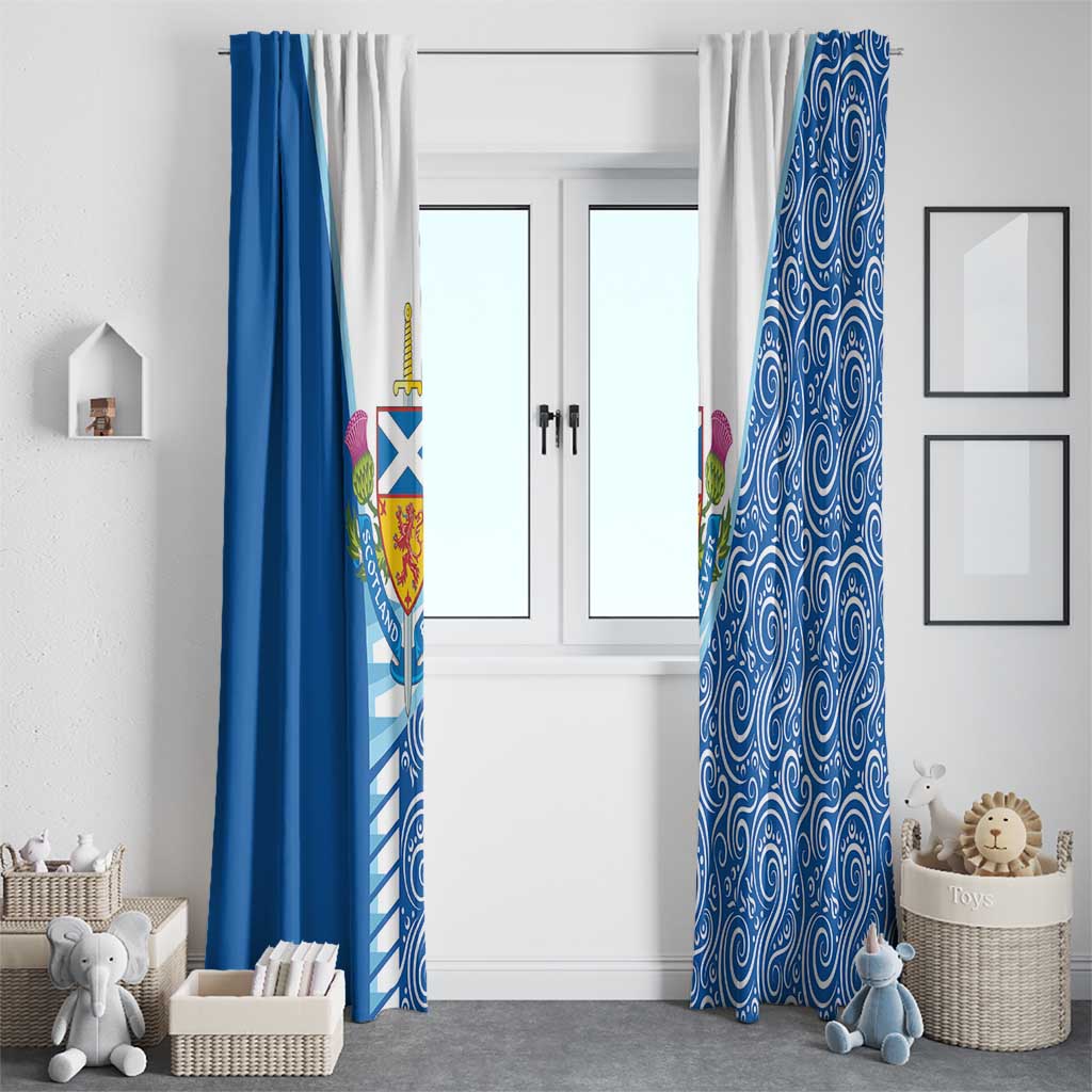 Scotland Forever Window Curtain Thistle Lion Rampant - Wonder Print Shop