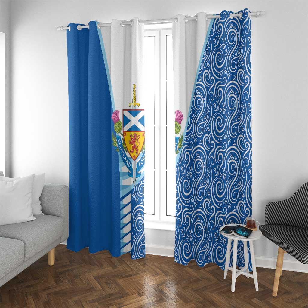 Scotland Forever Window Curtain Thistle Lion Rampant - Wonder Print Shop
