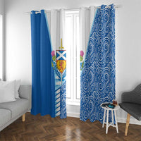 Scotland Forever Window Curtain Thistle Lion Rampant - Wonder Print Shop