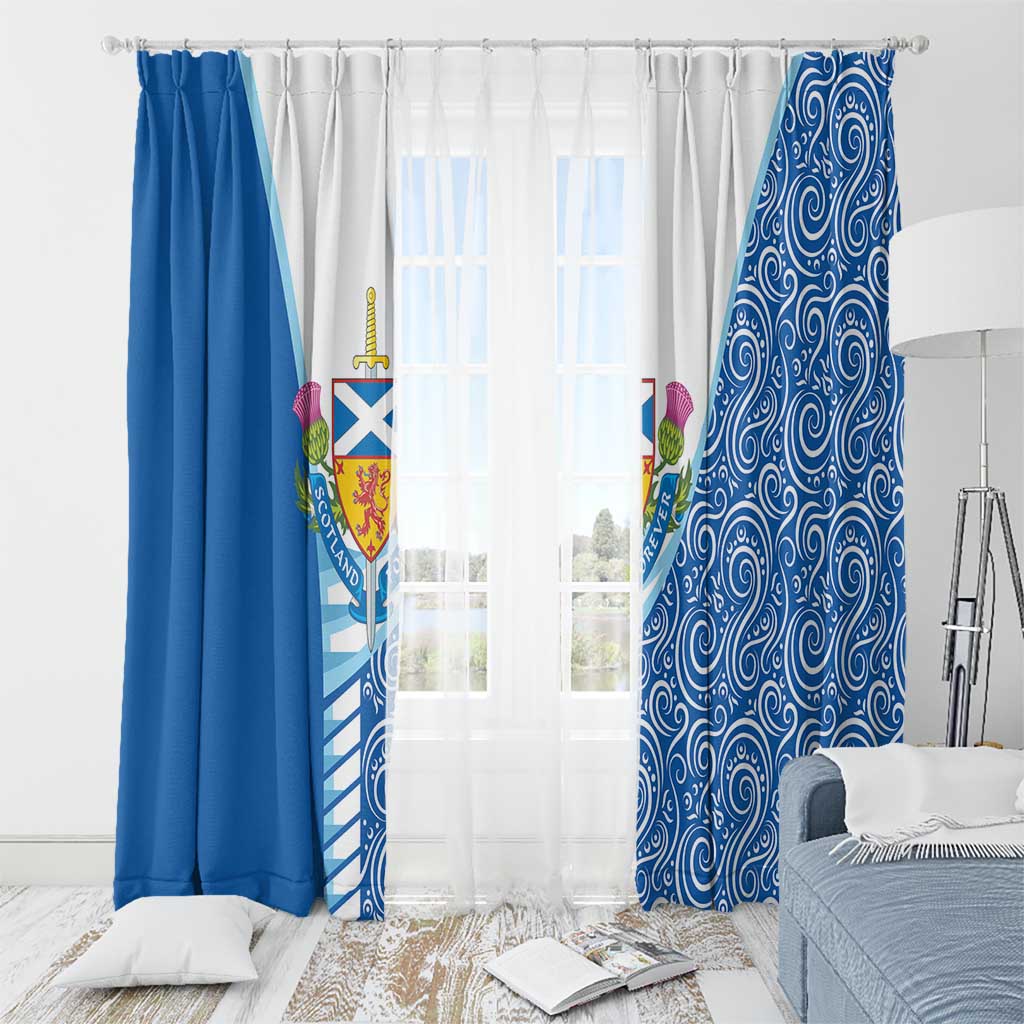 Scotland Forever Window Curtain Thistle Lion Rampant - Wonder Print Shop