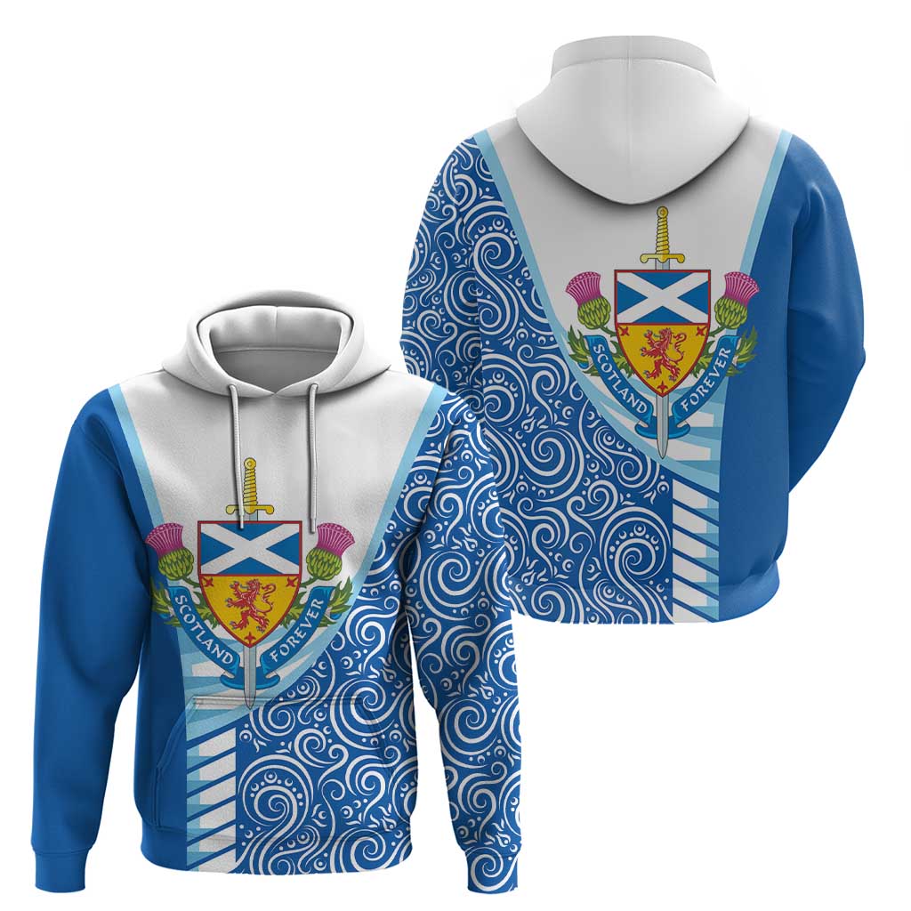 Scotland Forever Zip Hoodie Thistle Lion Rampant - Wonder Print Shop