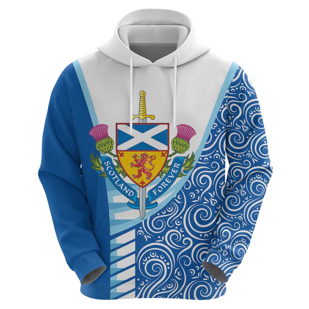 Scotland Forever Zip Hoodie Thistle Lion Rampant - Wonder Print Shop