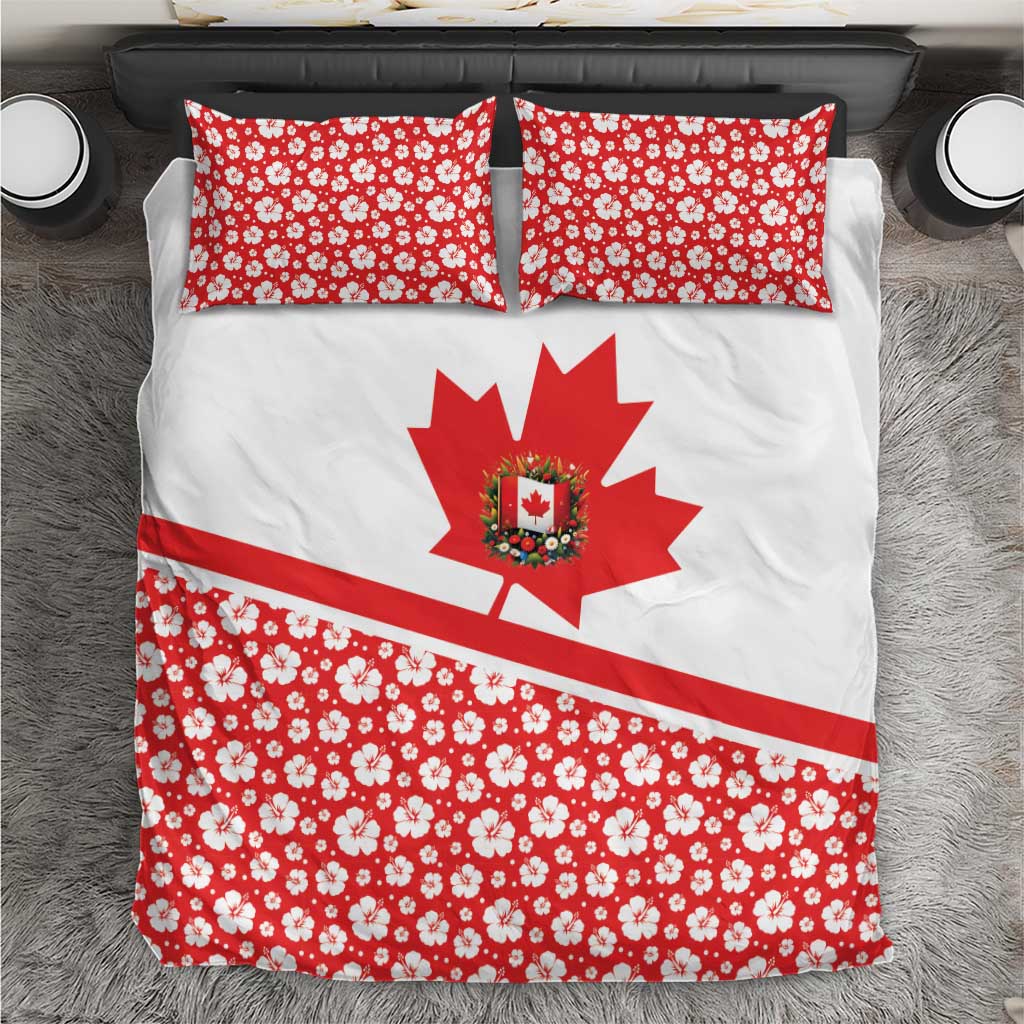 Canada Bedding Set Summer Hibiscus Tropical Flower