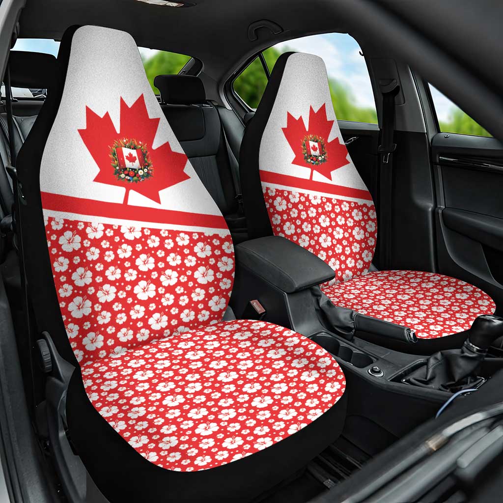 Canada Car Seat Cover Summer Hibiscus Tropical Flower