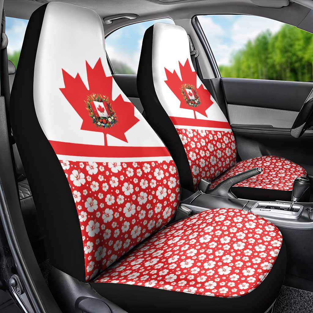 Canada Car Seat Cover Summer Hibiscus Tropical Flower