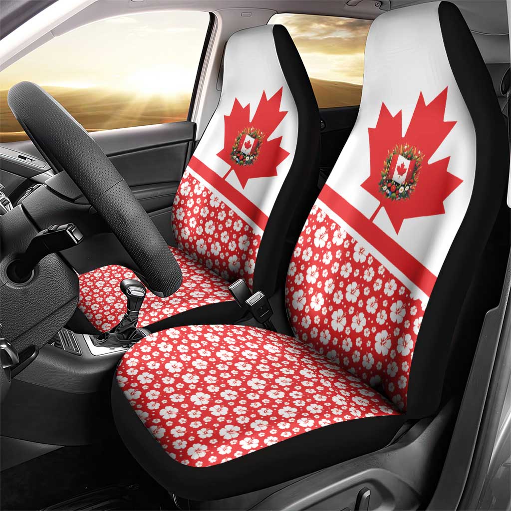 Canada Car Seat Cover Summer Hibiscus Tropical Flower