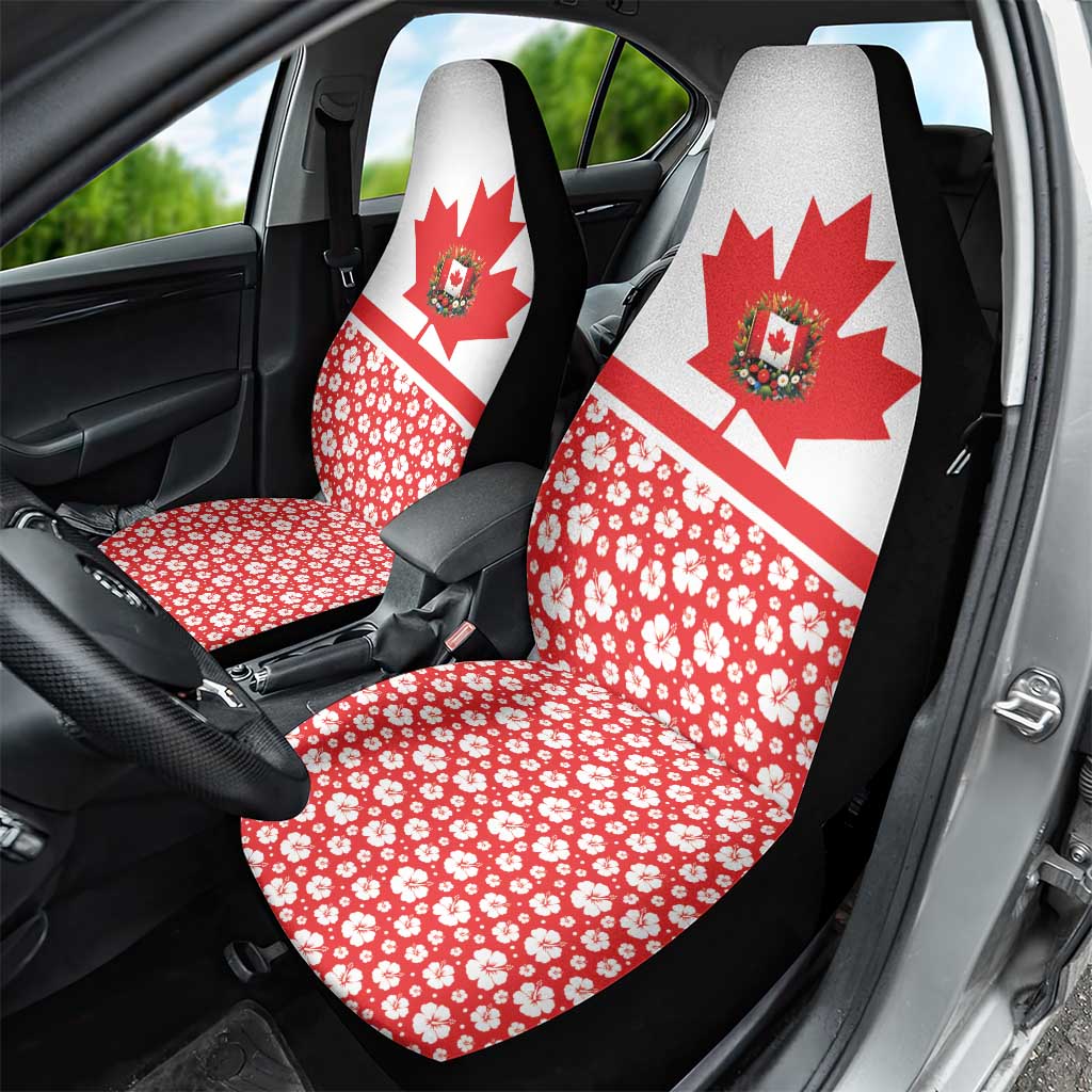 Canada Car Seat Cover Summer Hibiscus Tropical Flower