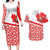 Canada Couples Matching Long Sleeve Bodycon Dress and Hawaiian Shirt Summer Hibiscus Tropical Flower
