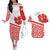 Canada Couples Matching Off The Shoulder Long Sleeve Dress and Hawaiian Shirt Summer Hibiscus Tropical Flower