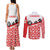 Canada Couples Matching Tank Maxi Dress and Long Sleeve Button Shirt Summer Hibiscus Tropical Flower