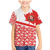 Canada Family Matching Mermaid Dress and Hawaiian Shirt Summer Hibiscus Tropical Flower