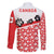 Canada Family Matching Off The Shoulder Long Sleeve Dress and Hawaiian Shirt Summer Hibiscus Tropical Flower