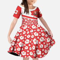 Canada Family Matching Off Shoulder Maxi Dress and Hawaiian Shirt Summer Hibiscus Tropical Flower