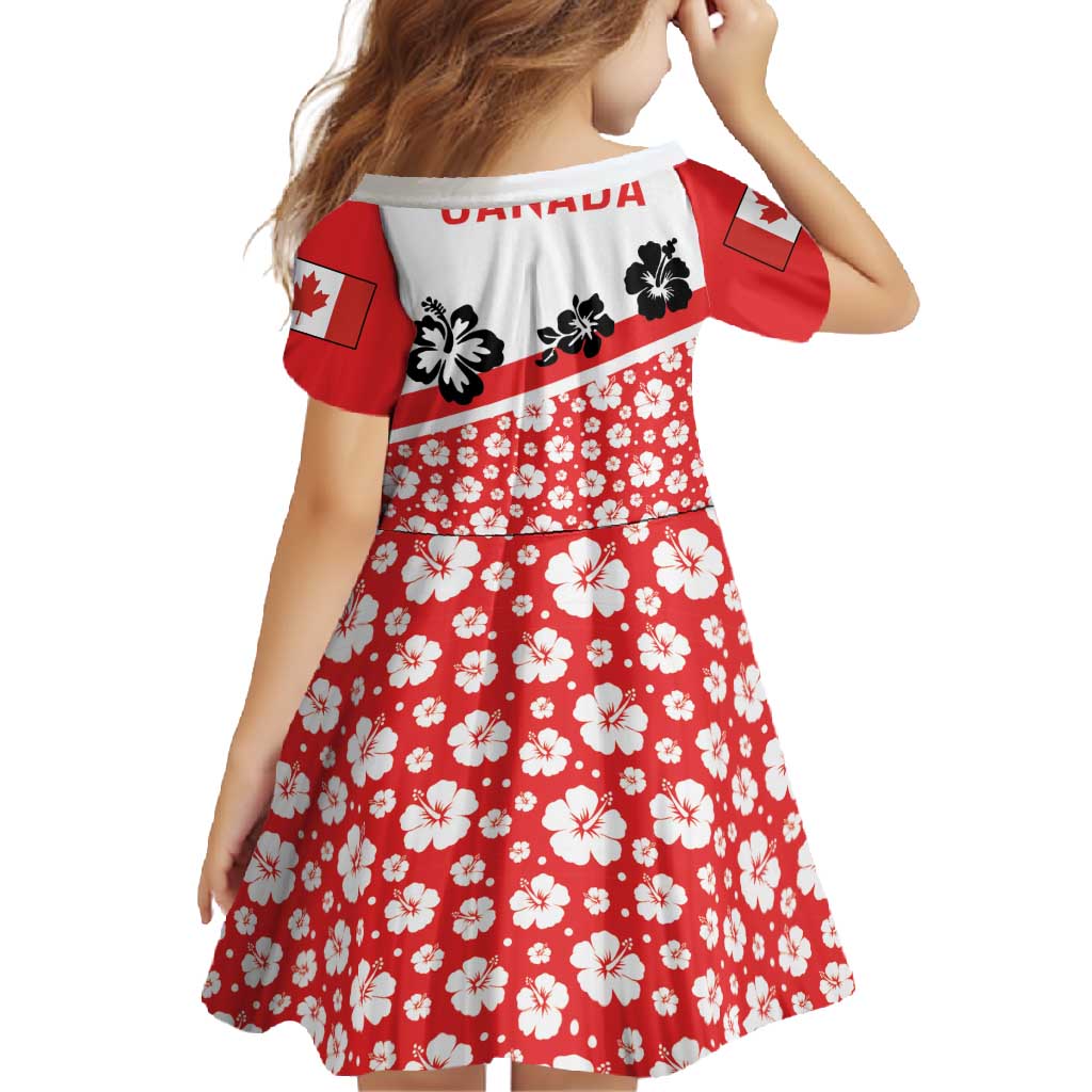 Canada Family Matching Off Shoulder Maxi Dress and Hawaiian Shirt Summer Hibiscus Tropical Flower