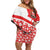 Canada Family Matching Off Shoulder Short Dress and Hawaiian Shirt Summer Hibiscus Tropical Flower