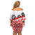 Canada Family Matching Off Shoulder Short Dress and Hawaiian Shirt Summer Hibiscus Tropical Flower