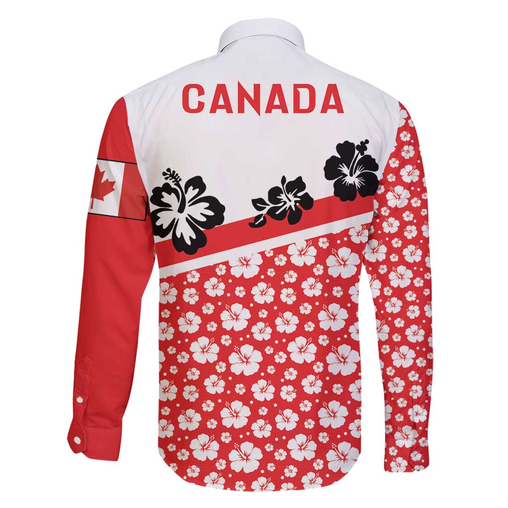 Canada Family Matching Puletasi and Hawaiian Shirt Summer Hibiscus Tropical Flower